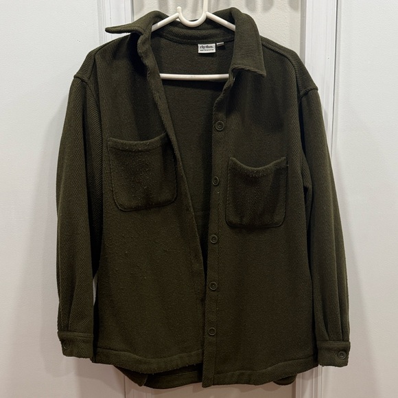 Rhythm Olive Green Canyon Shacket - Picture 4 of 10